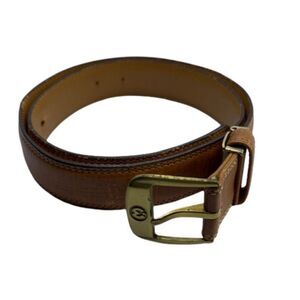Authentic Mila Schon Brown Leather Small / Extra Small Designer Belt
